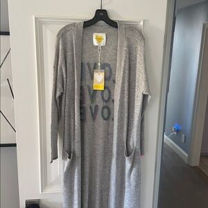 Kerri Rosenthal NWT Cashmere!!!! Heather Gray Women's Cardigan